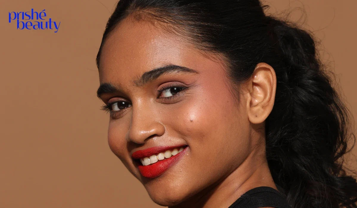 Best lipstick colors for dark skin including deep red, berry, plum, brown, nude, and fuchsia shades
