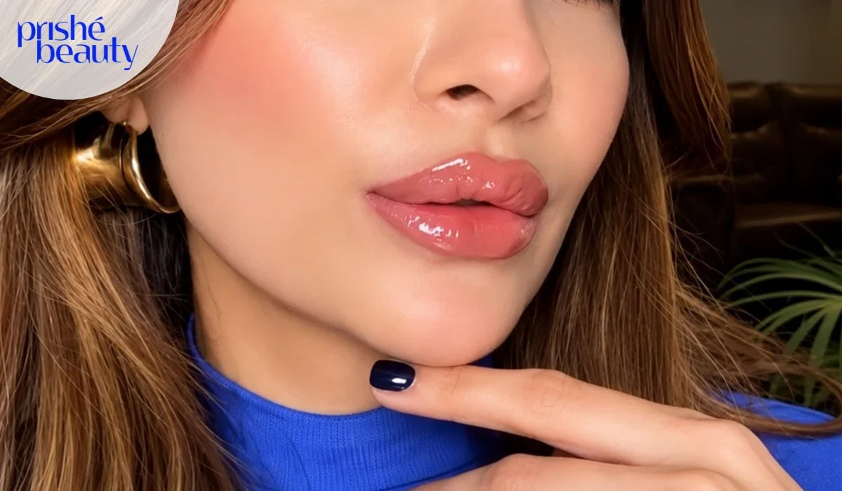 Lip liner for fuller lips with easy overlining and makeup techniques