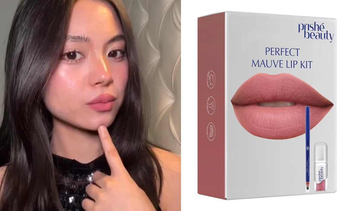 Perfect Mauve Lip Kit with mauve lip liner and lip tint for Indian skin