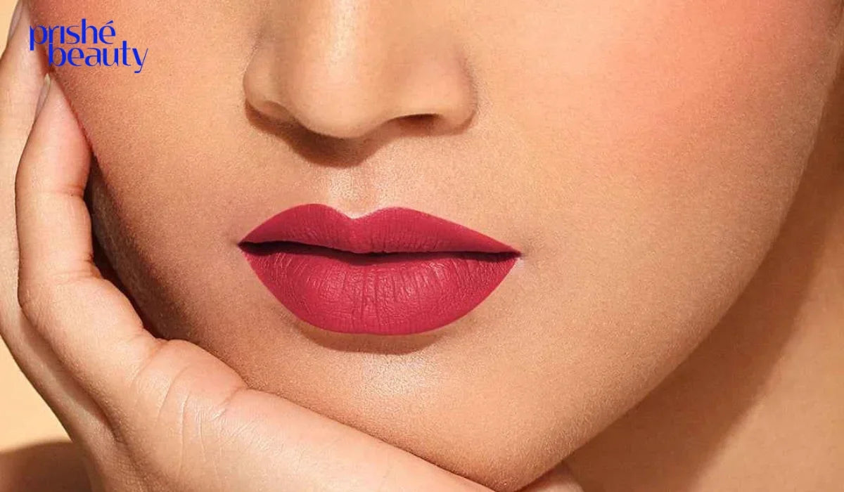 Different types of lipstick finishes including matte, satin, cream, glossy, and sheer